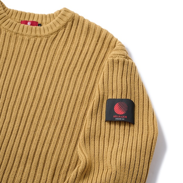 Hellrazor �إ�쥤���� BIG RIB CREW KNIT