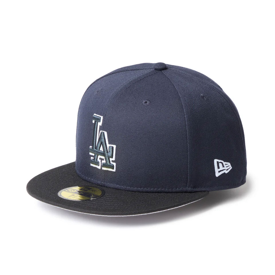 NEW ERA �˥塼���� 59FIFTY MLB Glow in the Dark Los Angeles Dodgers Navy/Black Visor