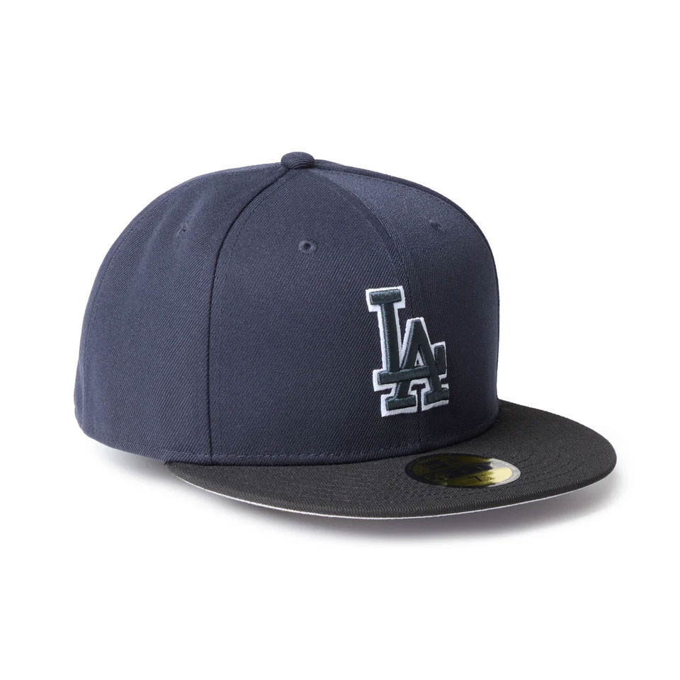 NEW ERA �˥塼���� 59FIFTY MLB Glow in the Dark Los Angeles Dodgers Navy/Black Visor