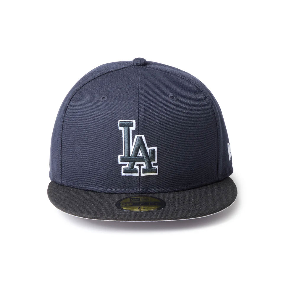 NEW ERA �˥塼���� 59FIFTY MLB Glow in the Dark Los Angeles Dodgers Navy/Black Visor