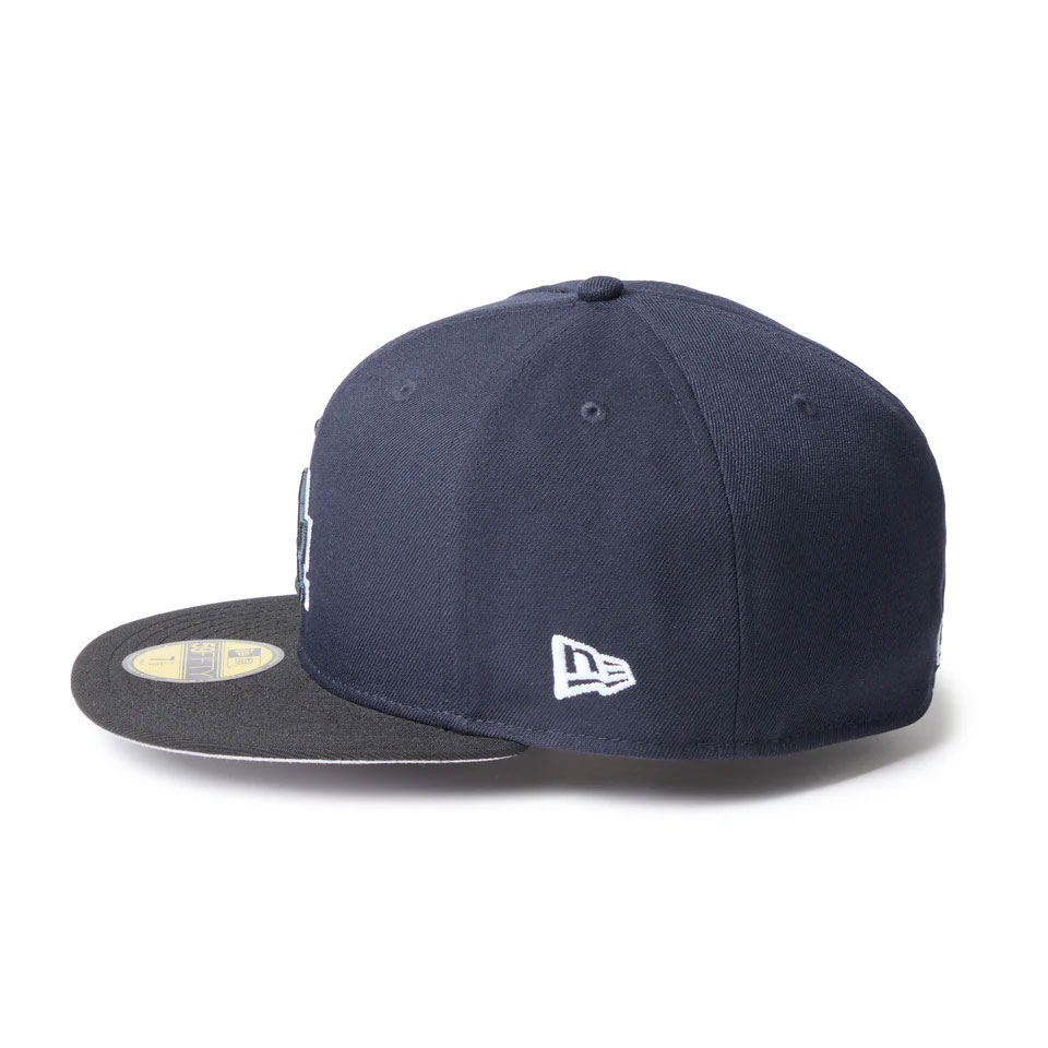 NEW ERA �˥塼���� 59FIFTY MLB Glow in the Dark Los Angeles Dodgers Navy/Black Visor