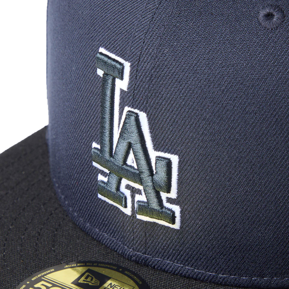 NEW ERA �˥塼���� 59FIFTY MLB Glow in the Dark Los Angeles Dodgers Navy/Black Visor