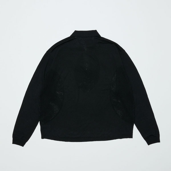 BAL �Х� VENTILATION MESH KNIT ZIP POLO LS