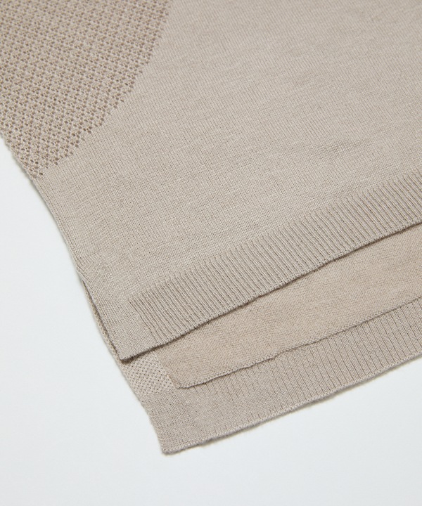 BAL �Х� VENTILATION MESH KNIT ZIP POLO LS