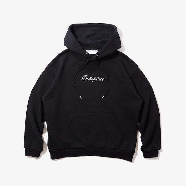 Diaspora skateboards �ǥ������ݥ� Script Logo Hooded Sweatshirt