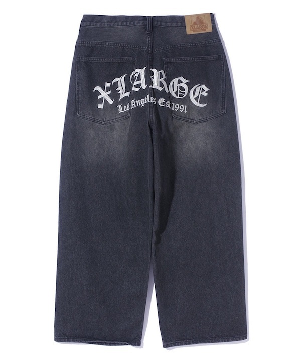 XLARGE ȥ顼 OLD ENGLISH BAGGY DENIM PANTS