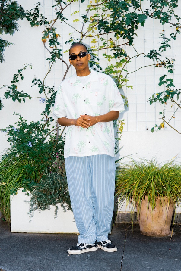 HAIGHT �إ��� STRIPE DENIM PAINTER PANTS