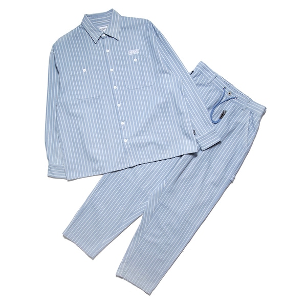 HAIGHT �إ��� STRIPE DENIM PAINTER PANTS