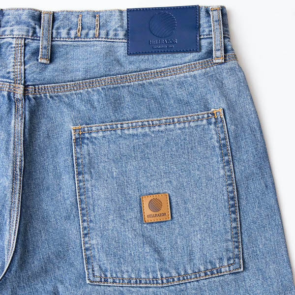 Hellrazor �إ�쥤���� BAGGIE DENIM SHORTS