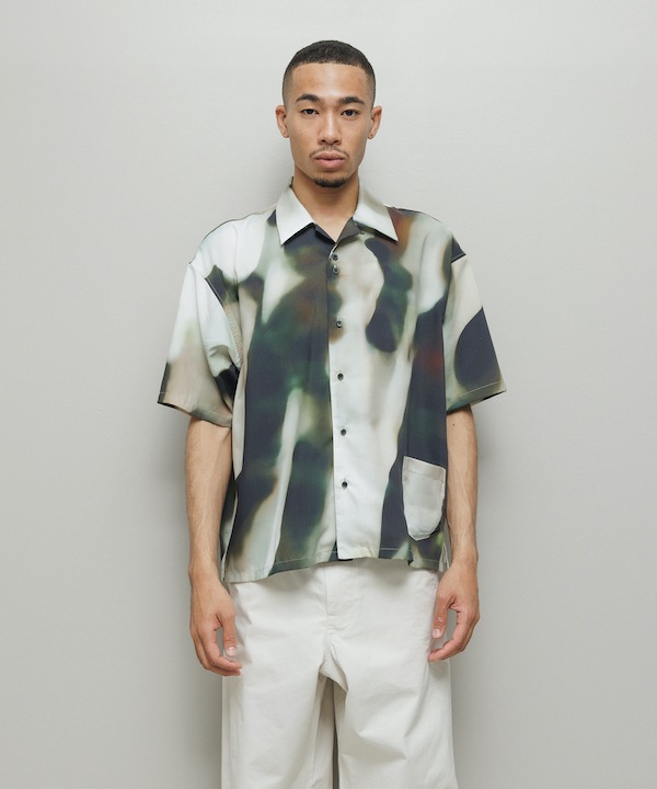 BAL �Х� BLUR PATTERN SS SHIRT