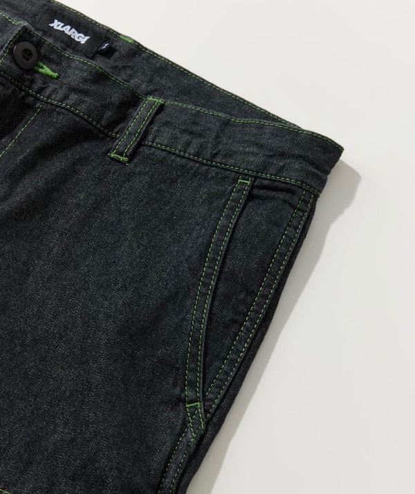 XLARGE �������ȥ�顼�� COLOR STITCHED DENIM CARGO PANTS