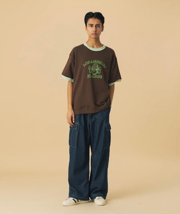 XLARGE �������ȥ�顼�� COLOR STITCHED DENIM CARGO PANTS