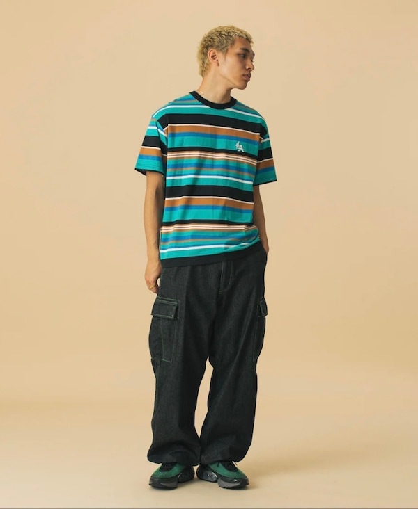 XLARGE �������ȥ�顼�� COLOR STITCHED DENIM CARGO PANTS