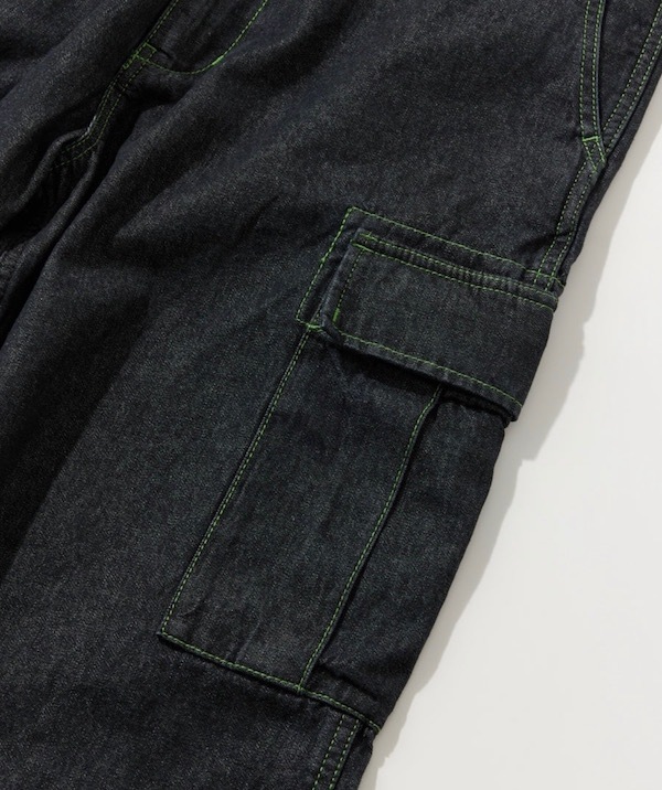 XLARGE �������ȥ�顼�� COLOR STITCHED DENIM CARGO PANTS