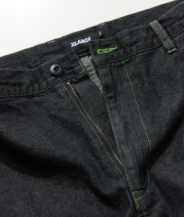 XLARGE �������ȥ�顼�� COLOR STITCHED DENIM CARGO PANTS