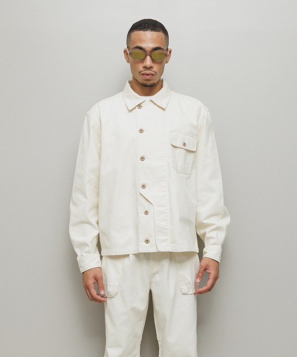 BAL �Х� CREW HERRINGBONE OVER SHIRT