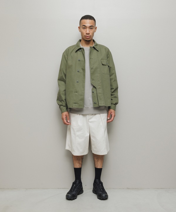 BAL �Х� CREW HERRINGBONE OVER SHIRT