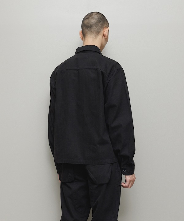 BAL �Х� CREW HERRINGBONE OVER SHIRT