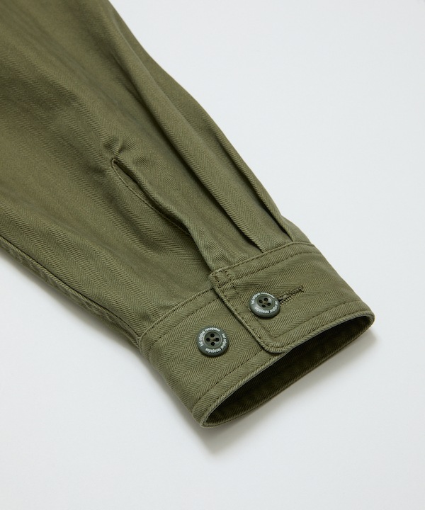 BAL �Х� CREW HERRINGBONE OVER SHIRT