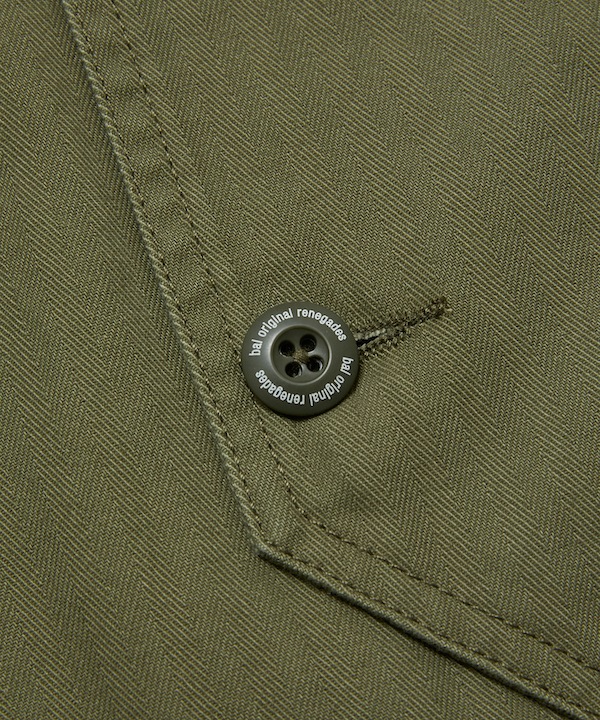 BAL �Х� CREW HERRINGBONE OVER SHIRT