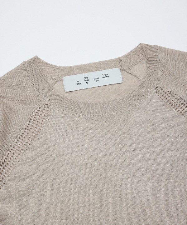 BAL �Х� VENTILATION MESH CREW SWEATER