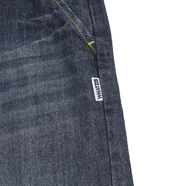WHATZIS ��åȥ��� LOOSE FIT PAINT DENIM