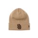 NEW ERA �˥塼���� Basic Cuff Knit MLB Team Logo San Diego Padres Beige