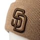 NEW ERA �˥塼���� Basic Cuff Knit MLB Team Logo San Diego Padres Beige