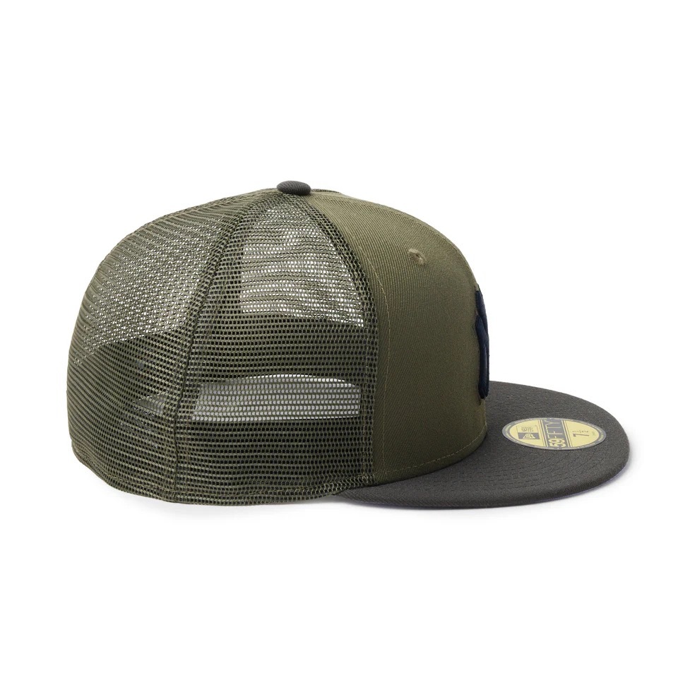 NEW ERA �˥塼���� 59FIFTY Trucker Newyork Yankees Hydrangea New Olive/Dark Pewter Visor