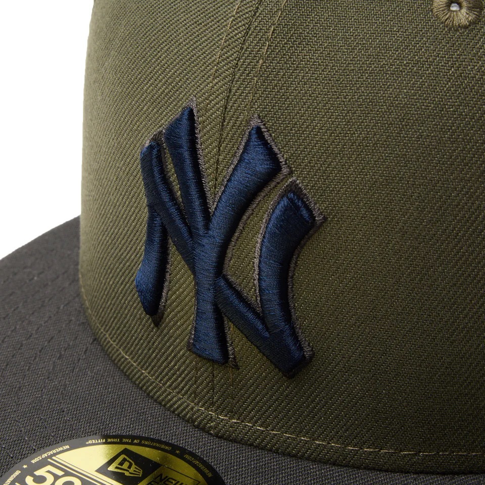 NEW ERA �˥塼���� 59FIFTY Trucker Newyork Yankees Hydrangea New Olive/Dark Pewter Visor