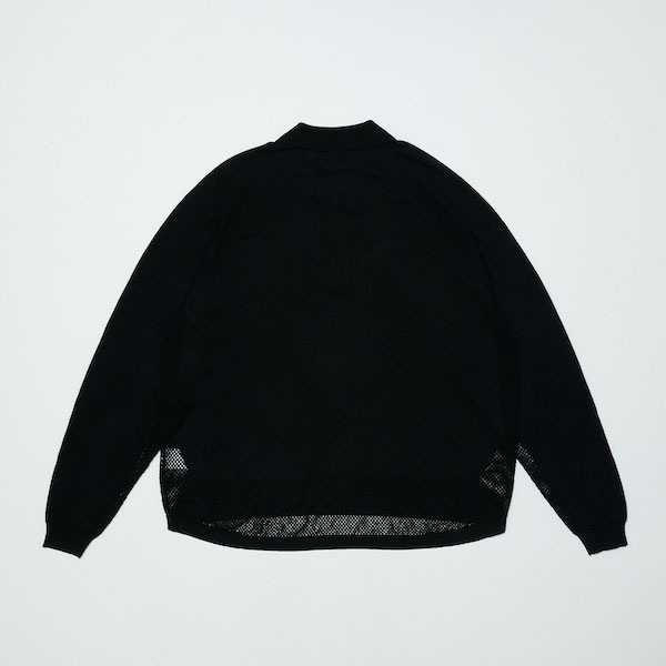 BAL �Х� VENTILATION MESH KNIT ZIP POLO LS