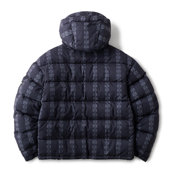 Hellrazor إ쥤 H CHAIN SUEDE HOODED DOWN JACKET