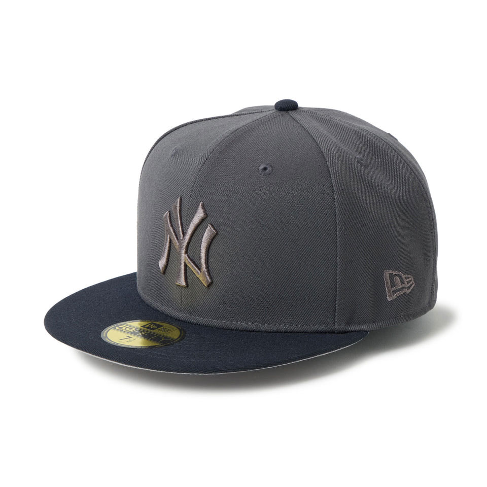 NEW ERA �˥塼���� 59FIFTY Tonal Logo Newyork Yankees Dark Graphite/Navy Visor