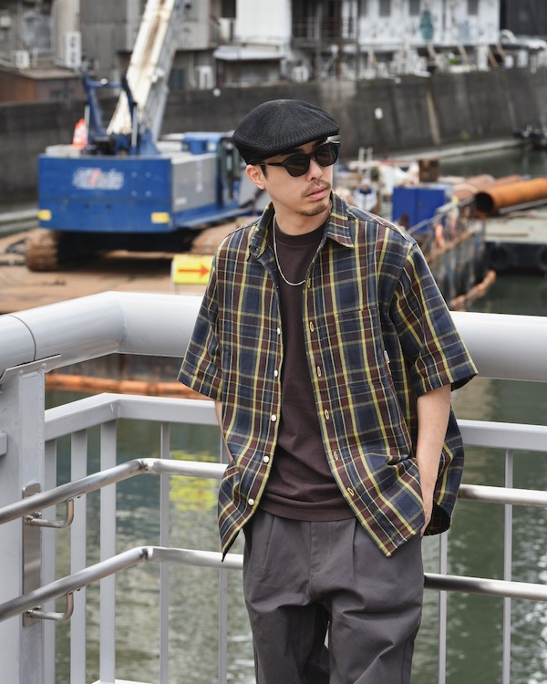 WHATZIS åȥ S/S PLAID SHIRT