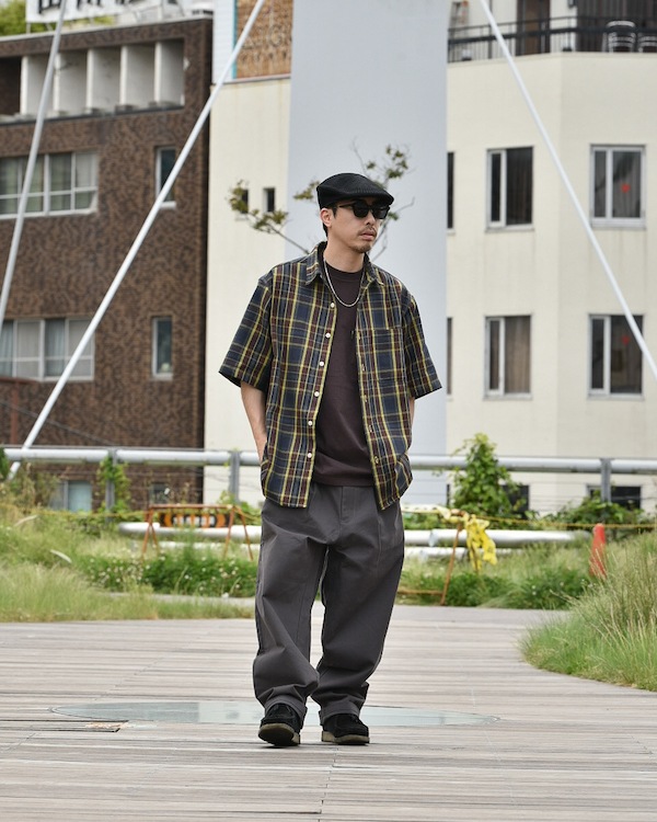 WHATZIS åȥ S/S PLAID SHIRT