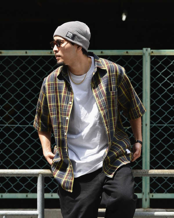 WHATZIS åȥ S/S PLAID SHIRT