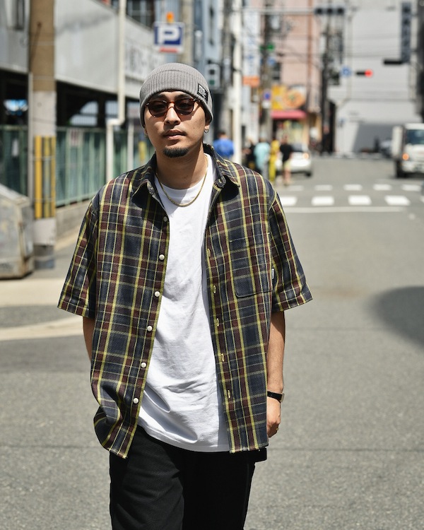 WHATZIS åȥ S/S PLAID SHIRT