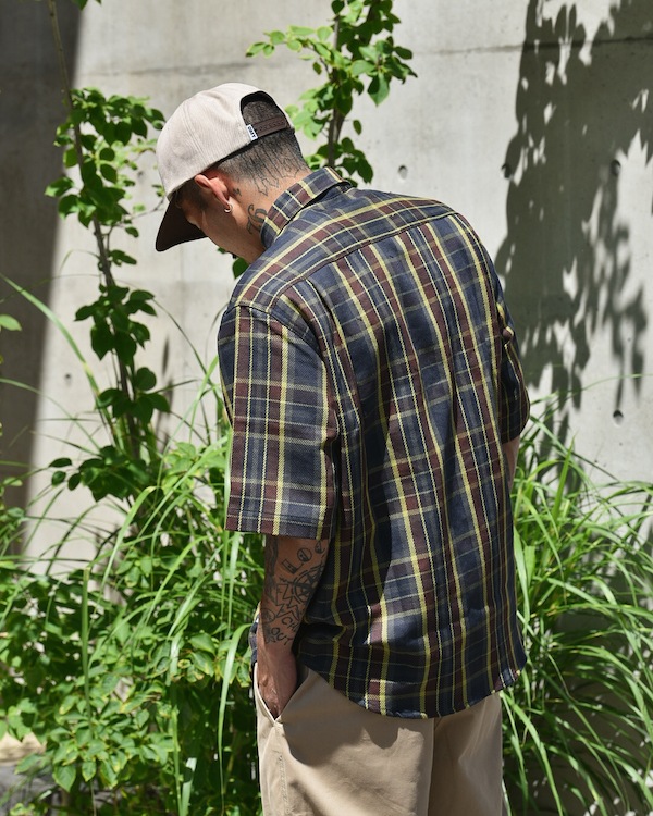 WHATZIS åȥ S/S PLAID SHIRT
