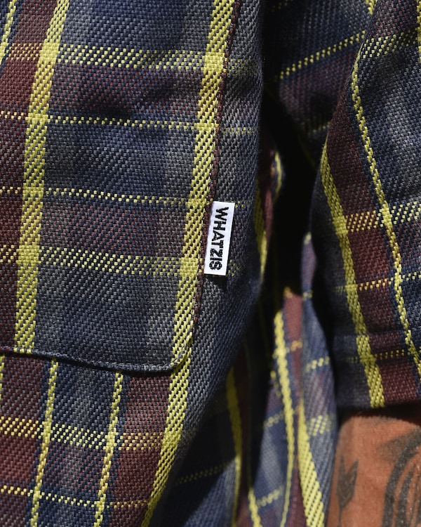 WHATZIS åȥ S/S PLAID SHIRT