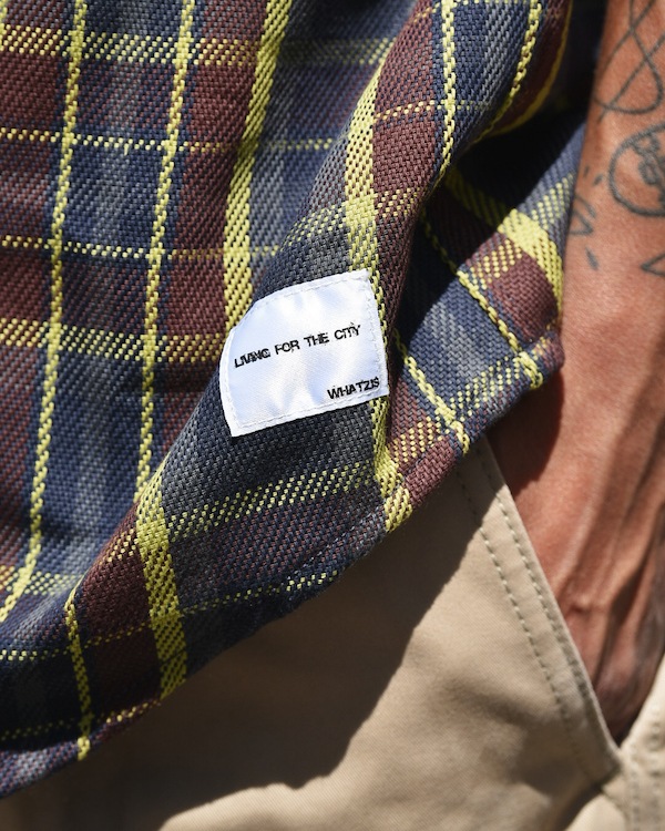 WHATZIS åȥ S/S PLAID SHIRT