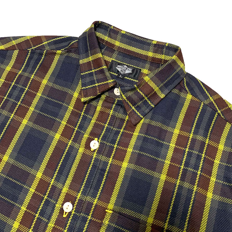 WHATZIS åȥ S/S PLAID SHIRT