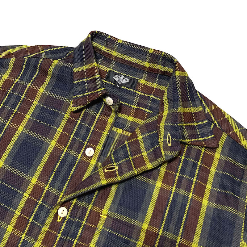 WHATZIS åȥ S/S PLAID SHIRT