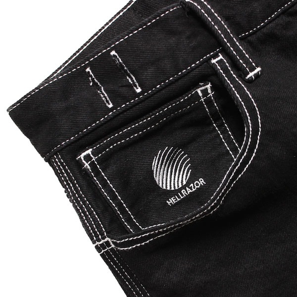 Hellrazor إ쥤 BAGGIE COLOR DENIM SHORTS