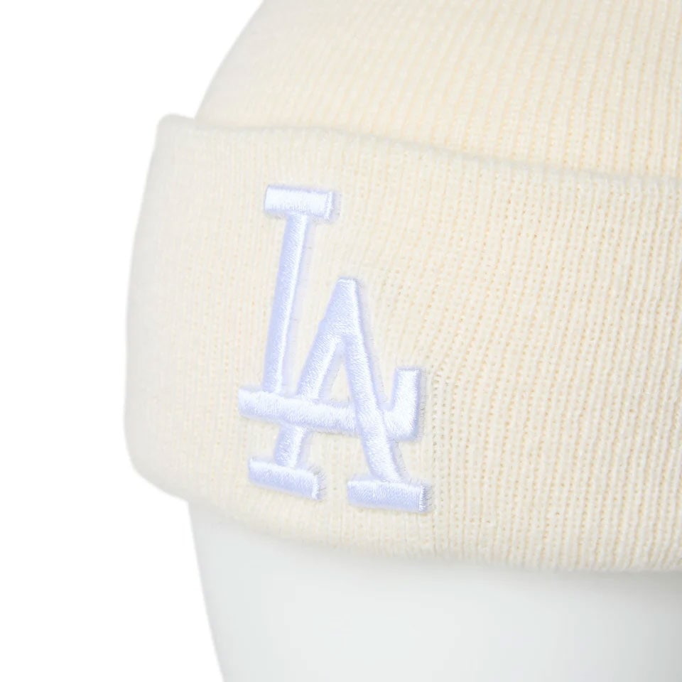 NEW ERA ˥塼 Basic Cuff Knit MLB Tonal Logo Los Angeles Dodgers Off White
