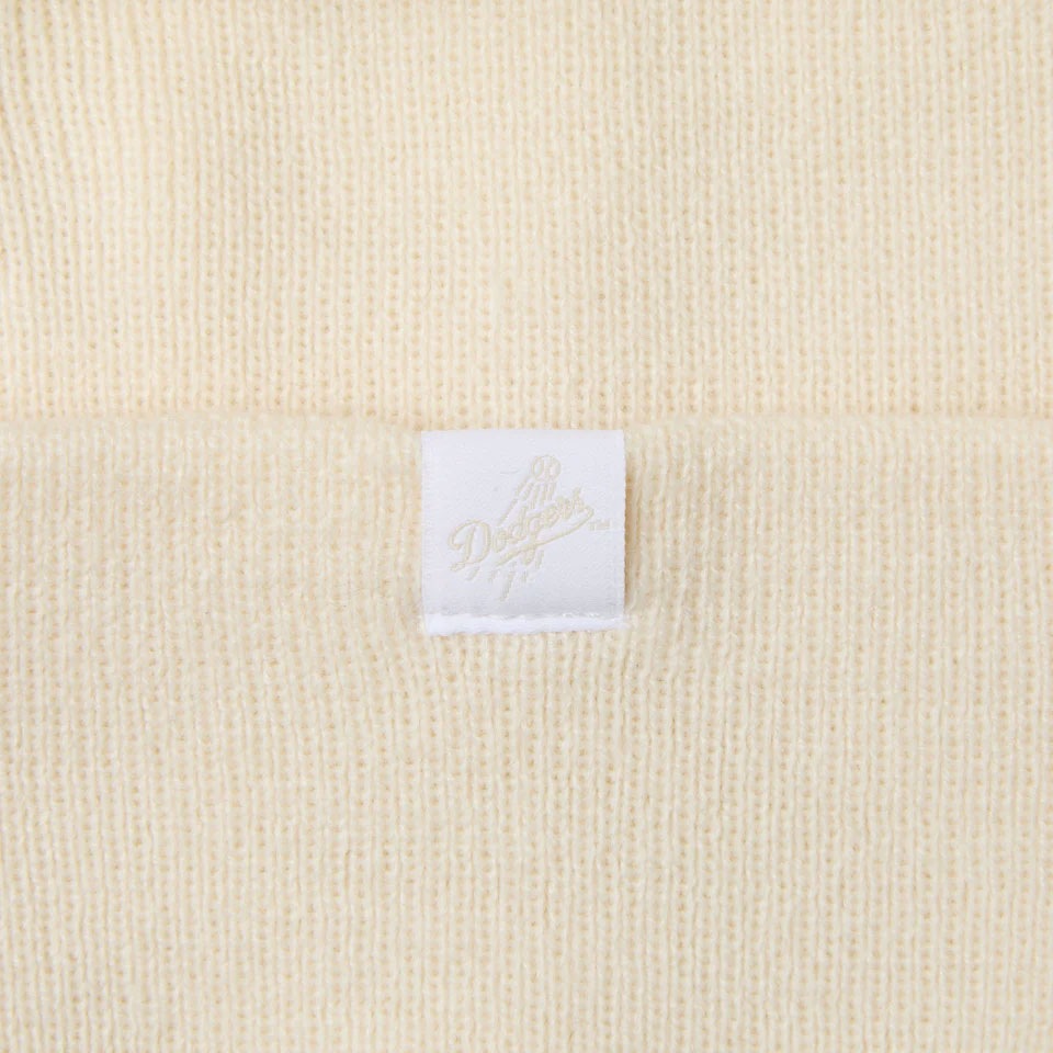 NEW ERA ˥塼 Basic Cuff Knit MLB Tonal Logo Los Angeles Dodgers Off White