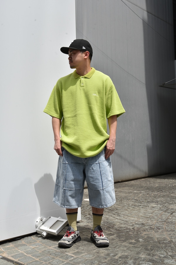 Hellrazor �إ�쥤���� BLOCK DENIM SHORTS "YANKEE"