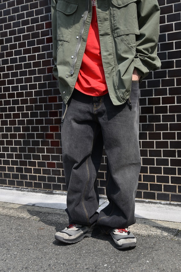 Hellrazor �إ�쥤���� BAGGIE DENIM PANTS