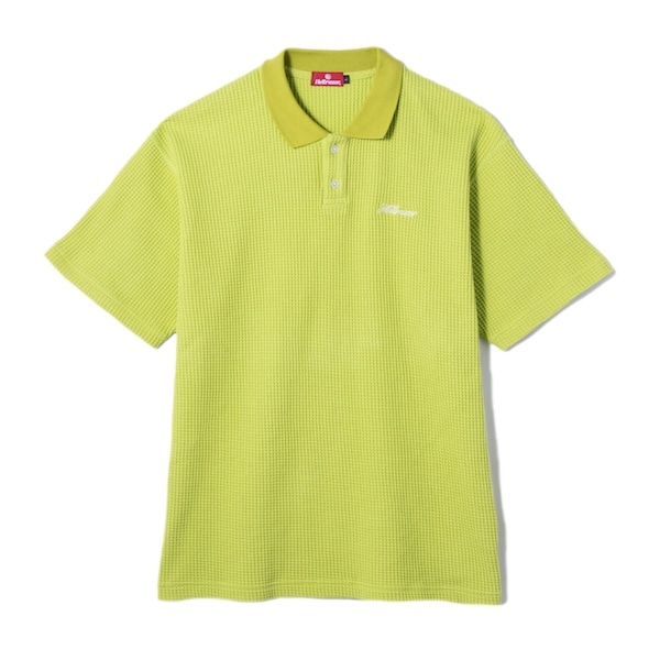 Hellrazor �إ�쥤���� SCRIPT LOGO WAFFLE POLO SHIRT