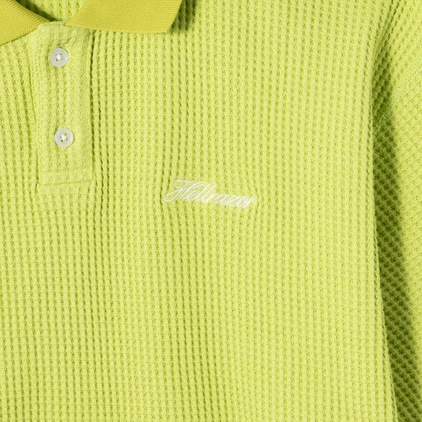 Hellrazor �إ�쥤���� SCRIPT LOGO WAFFLE POLO SHIRT