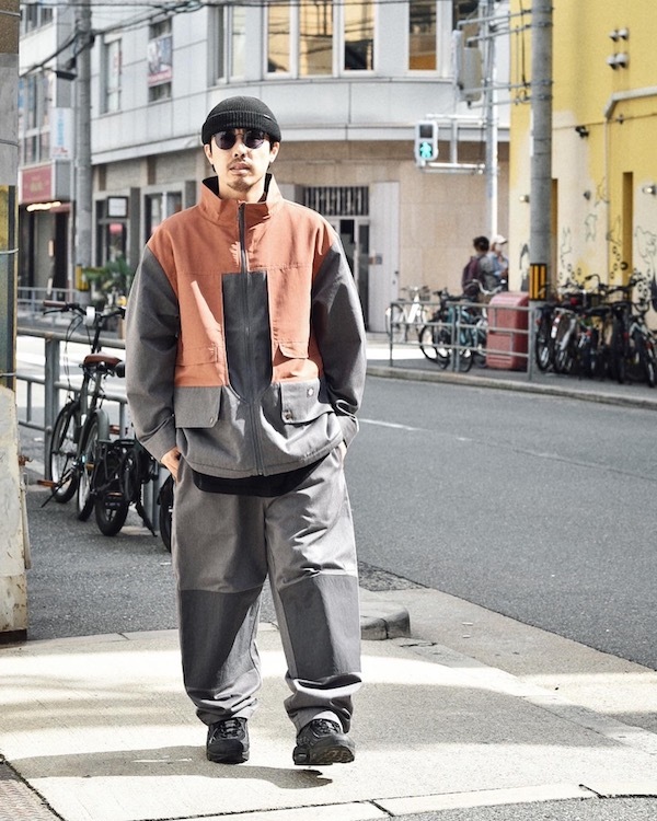 陰山織物謹製 Diaspora × Dickies Hunting Jacket Black - カバーオール